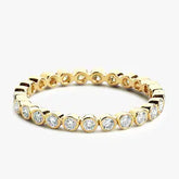 CZ bezel set diamond eternity band